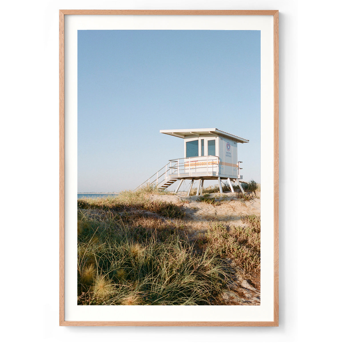 Vertical photo of a lifeguard tower on a beach in Western Australia. Original fine art photography, available as prints and framed wall art. Perfect for your living room, dining room, bedroom or home office. Shipped free worldwide.